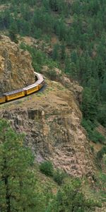 Transporte,Ríos,Paisaje,Árboles,Montañas,Trenes