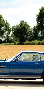 Trees,Aston Martin,Cars,Side View,V8,1972,Saloon,Retro