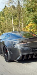 Trees,Back View,Rear View,Speed,2009,Mansory Cyrus,Sports,Aston Martin,Cars