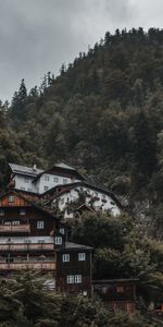 Trees,Building,Mountain,Miscellanea,Slope,Miscellaneous,Forest,House