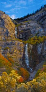 Roches,Nature,Buissons,Les Rochers,Arbres,Cascade