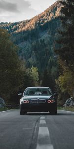 Trees,Cars,Road,Front View,Forest,Car