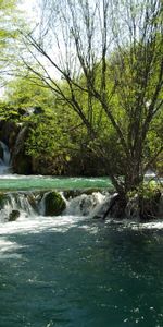 Trees,I See,Croatia,Rivers,Clear,Nature,Summer,Waterfall