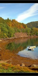 Деревья,Вода,Лодки,Пейзаж