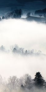 Nature,Brouillard,Les Collines,Collines,Montagnes,Arbres,Paysage