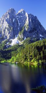 Trees,Mountains,Lakes,Landscape