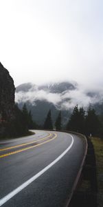 Trees,Road,Markup,Dahl,Nature,Clouds,Distance