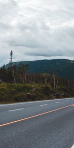 Trees,Road,Markup,Hills,Dahl,Nature,Distance