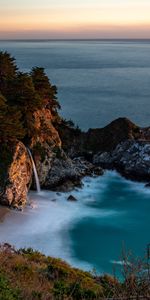 Cascada,Árboles,Roca,Vegetación,Piedra,Bahía,Las Rocas,Rocas,Naturaleza,Mar