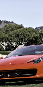 Trees,Sky,Cars,Field,Italy,Ferrari