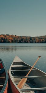 Trees,Sky,Miscellanea,Miscellaneous,Paddles,Oars,Rivers,Boat