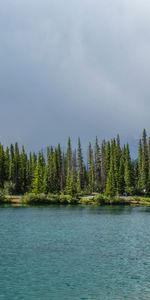 Naturaleza,Árboles,Cielo,Montañas,Lago,Abeto