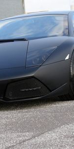 Murcielago,Тачки (Cars),Матовый,Тюнинг,Вид Спереди,Черный