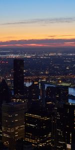 Villes,Imeuble,Bâtiment,Lumières,Tour,Ville De Nuit,Les Lumières,La Tour,Crépuscule