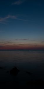 Horizon,Crépuscule,Sombre,Mer,Paysage