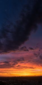 Ville,Coucher De Soleil,Crépuscule,Horizon,Sombre