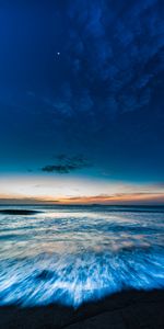 Twilight,Horizon,Dusk,Surf,Nature,Sea