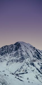 Twilight,Mountain,Vertex,Top,Dusk,Snow Covered,Snowbound,Nature,Snow