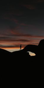 Silhouette,Roches,Soir,Les Rochers,Crépuscule,Sombre