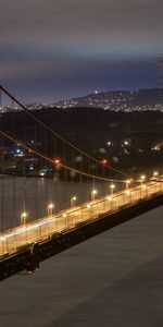 Porte Dorée,Porte D’Or,Villes,Nuit,Etats Unis,San Francisco,États Unis