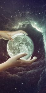 Universe,Miscellanea,Miscellaneous,Hands,Galaxy,Planet