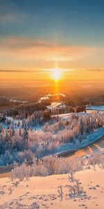 Ural,Belogorie,Las Montañas Blancas,Invierno,Luz,Brillar,Paisaje,Naturaleza