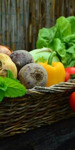 Vegetables,Basket,Radish,Beet,Food,Greens