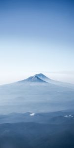 Volcan,Sommet,Retour Au Début,Brouillard,Nature