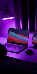 Violet,Laptop,Miscellanea,Miscellaneous,Telephone,Desktop,Purple,Notebook,Neon