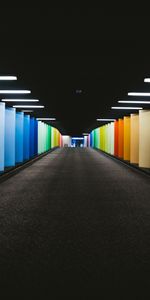 Walls,Miscellanea,Miscellaneous,Motley,Multicolored,Tunnel