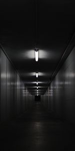 Walls,Premises,Illumination,Room,Corridor,Black And White,Lighting