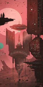 Les Vagabonds,Wanderers,Astronef,Gare,Vaisseau Spatial,Futur,Art,Fantaisie