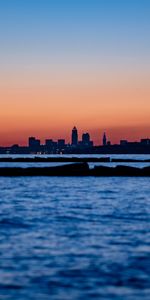 Water,Building,City,Sunset,Dark,Silhouettes