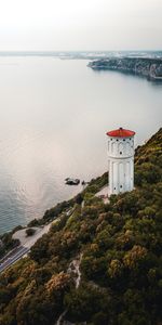 Water,Building,Rocks,Tower,Nature