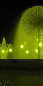 Water,Fountain,Landscape,Night