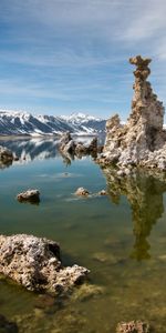 Water,Lake,Reefs,Growths,Pyramids,Bottom,Nature