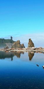 Water,Lake,Shore,Shores,Nature,Pebble,Transparent,Forest