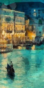 Water,Landscape,Pictures,Boats,Venice