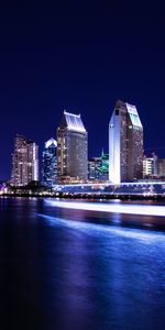 Water,Long Exposure,Night City,Cities,Building