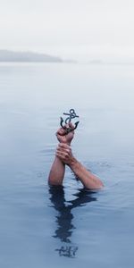 Water,Miscellanea,Miscellaneous,Hands,Anchor,Symbolic,Immersion