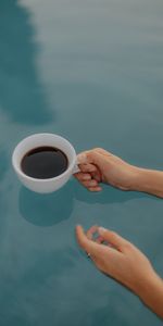 Water,Miscellanea,Miscellaneous,Hands,Cup,Coffee