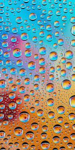 Water,Motley,Form,Abstract,Drops,Multicolored