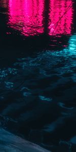 Water,Reflection,Boats,Dark,Night