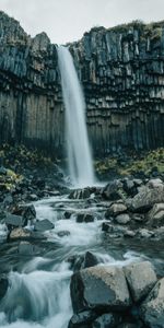 Water,Rivers,Stones,Rock,Waterfall,Nature