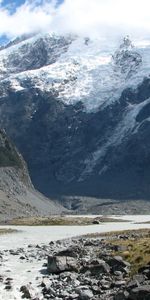 Water,Rivers,Stones,Snow,Rocks,Vertex,Nature,Mountains,Tops