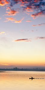 Eau,Nature,Crépuscule,Un Bateau,Rivières,Sombre,Bateau