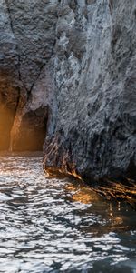 Water,Rock,Sunlight,Sea,Nature,Cave