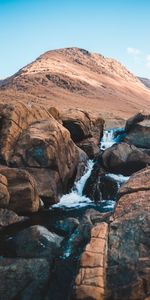 Water,Rocks,Vertex,Top,Waterfall,Nature