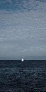 Eau,Divers,Solitude,Un Bateau,Mer,Bateau,Voilier