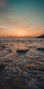 Naturaleza,Agua,Puesta Del Sol,Las Rocas,Rocas,Mar